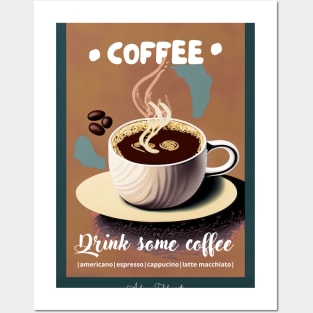 Cappuccino Coffee Time Poster Posters and Art